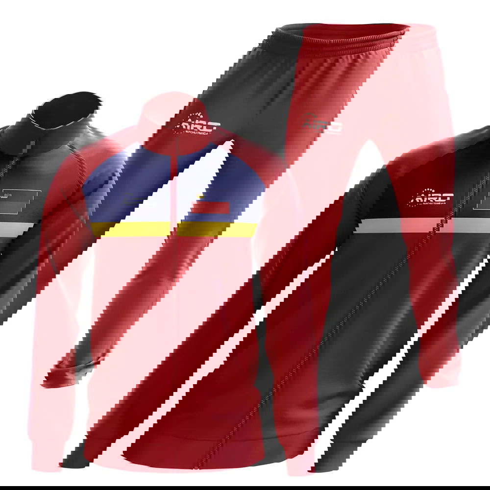 Liechtenstein Concept Football Tracksuit (Red)