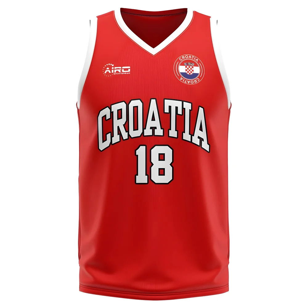 Croatia Home Concept Basketball Shirt