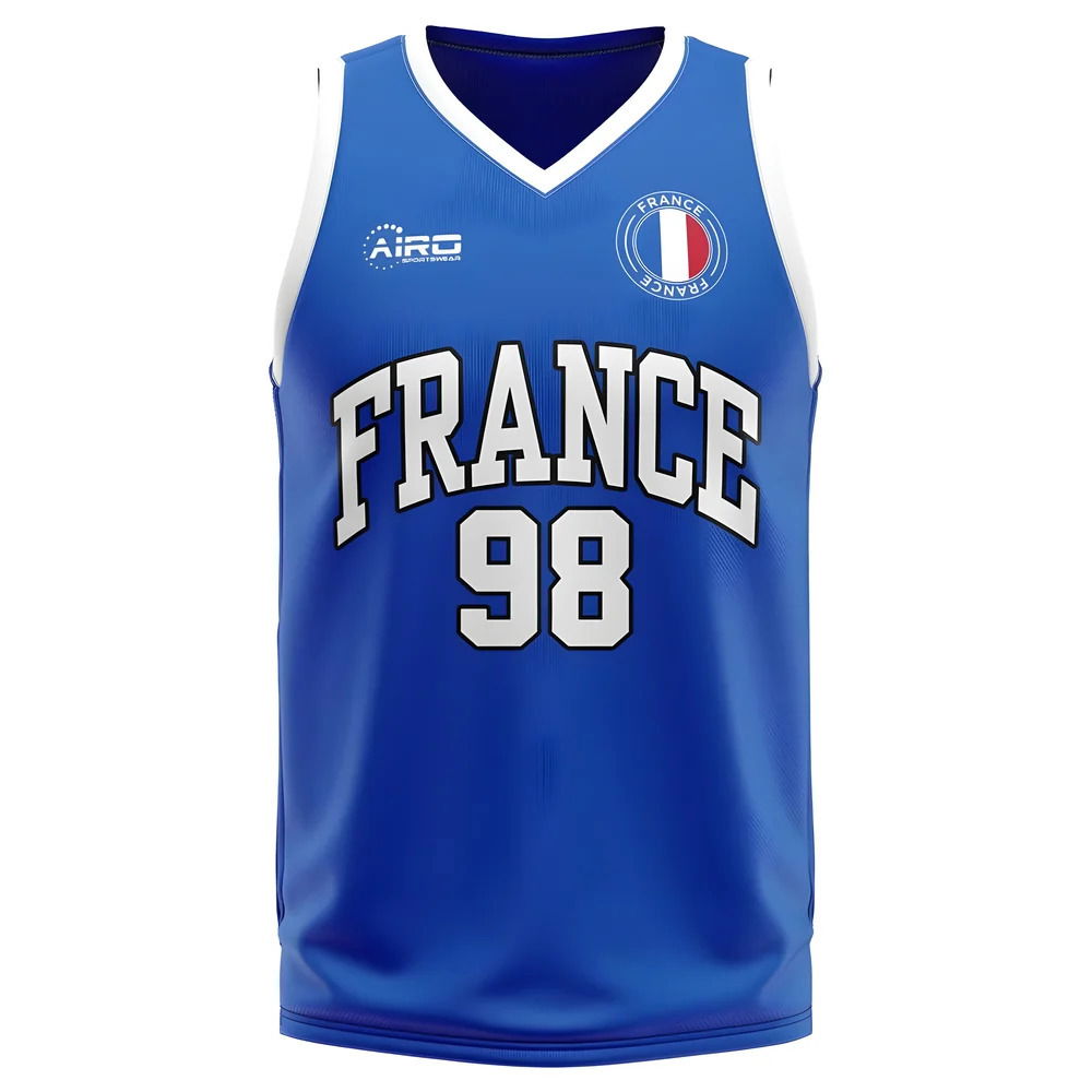 France Home Concept Basketball Shirt - Little Boys