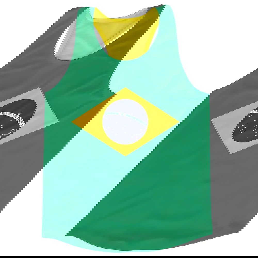 Brazil Flag Running Vest