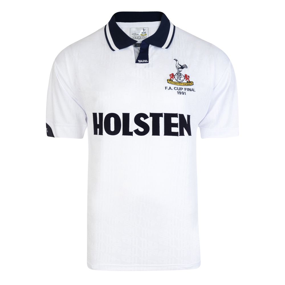 Score Draw Tottenham Hotspur 1991 FA Cup Final Retro Football Shirt