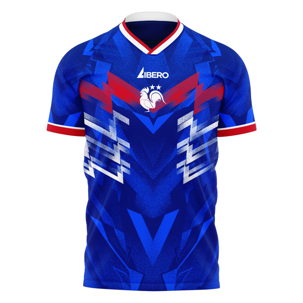 France 2026–2027 Home Concept Kit (Libero) Kids Short Sleeve
