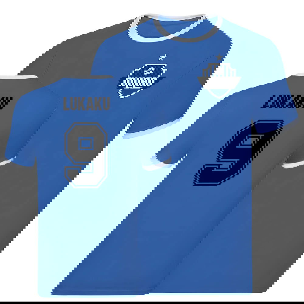 Romelu Lukaku Inter Milan Ringer Tee (Blue)