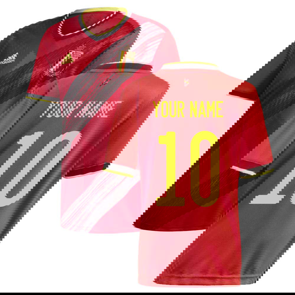 2020-2021 Belgium Home Adidas Football Shirt (Your Name)