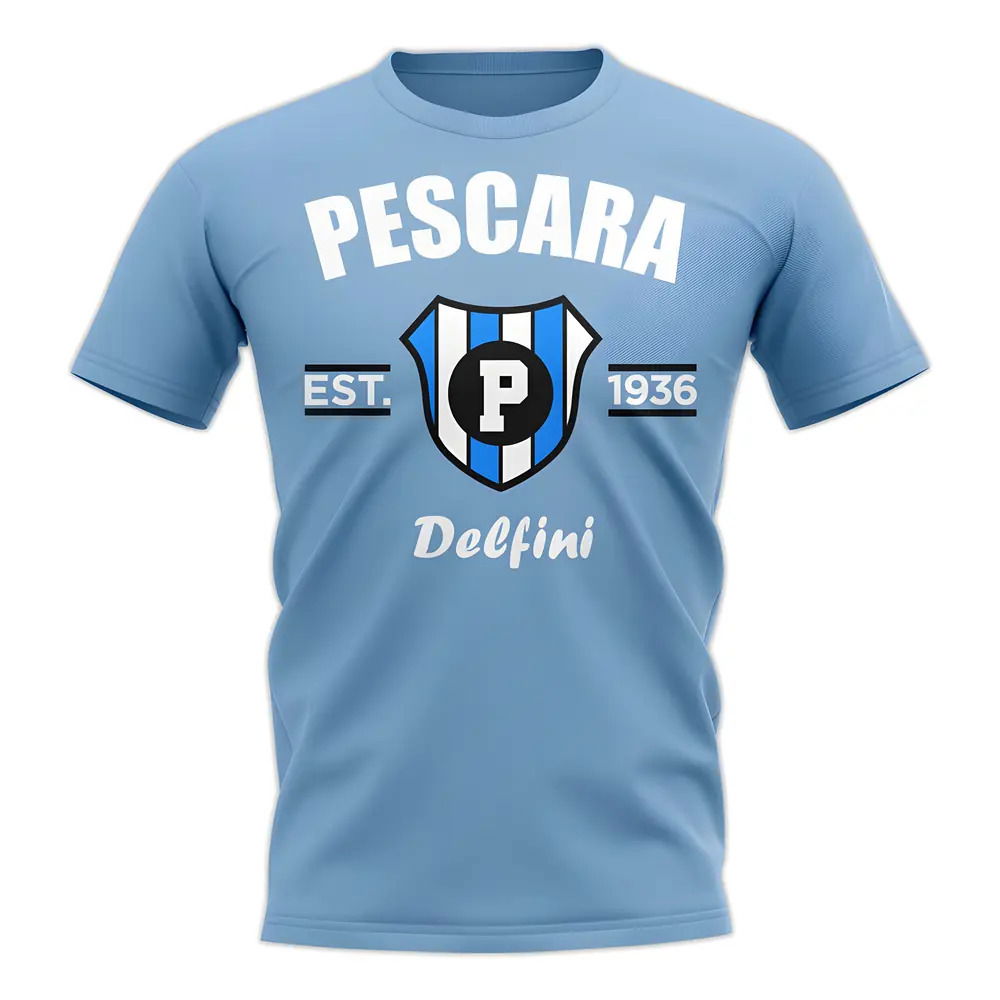 Pescara Established Football T-Shirt (Sky)