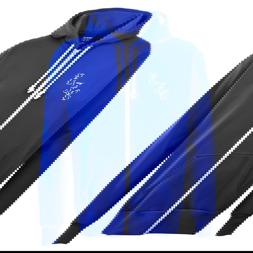 Everton Zipped Hoodie - Royal