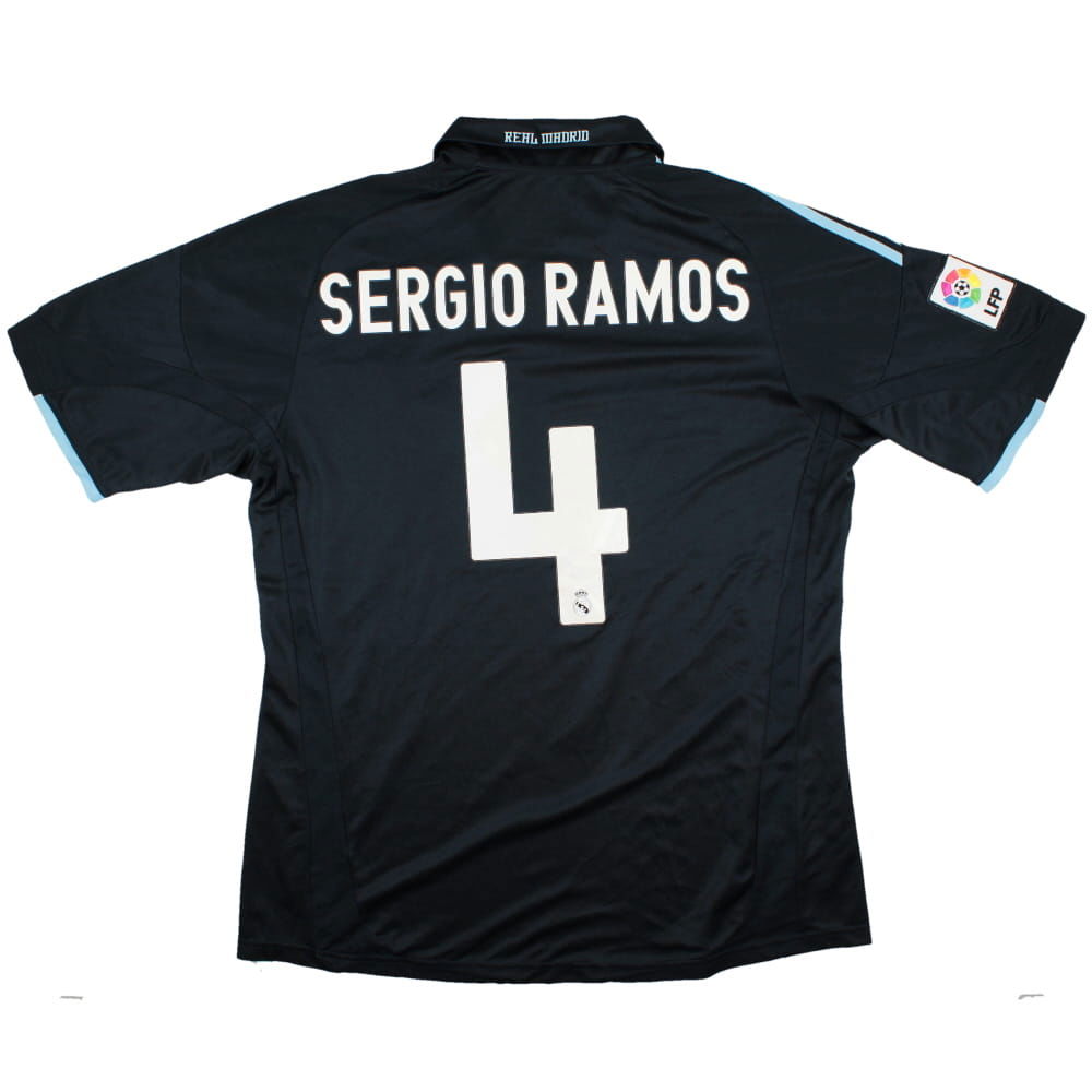 Real Madrid 2009 10 Away Shirt L Sergio Ramos 4 Good jx54bP Uksoccershop