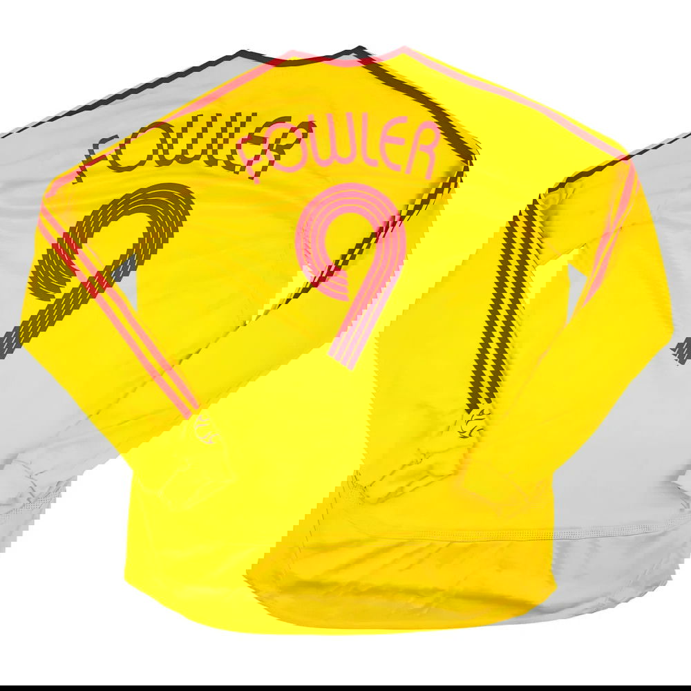 Liverpool 2006-07 Long Sleeve Away Shirt (XL) Fowler #9 (Very Good)