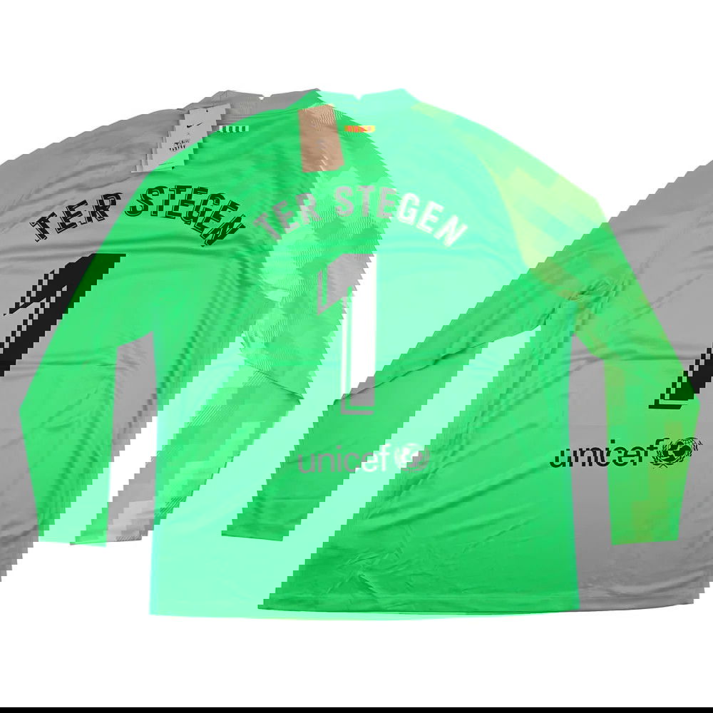 Barcelona 2021-22 GK Away Long Sleeve Shirt (ter Stegen #1) (2XL) (Mint)