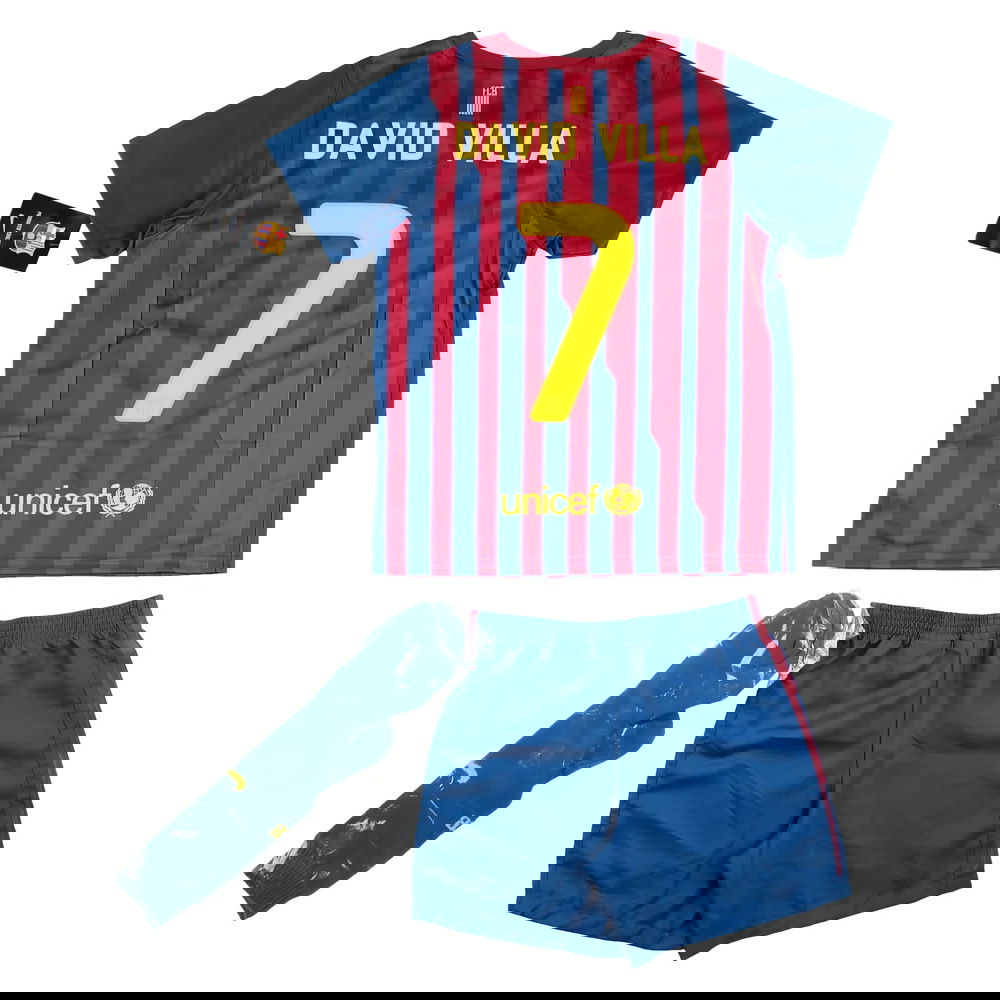 Barcelona 2011-12 Home Infant Kit (Villa #7) (MB) (Mint)