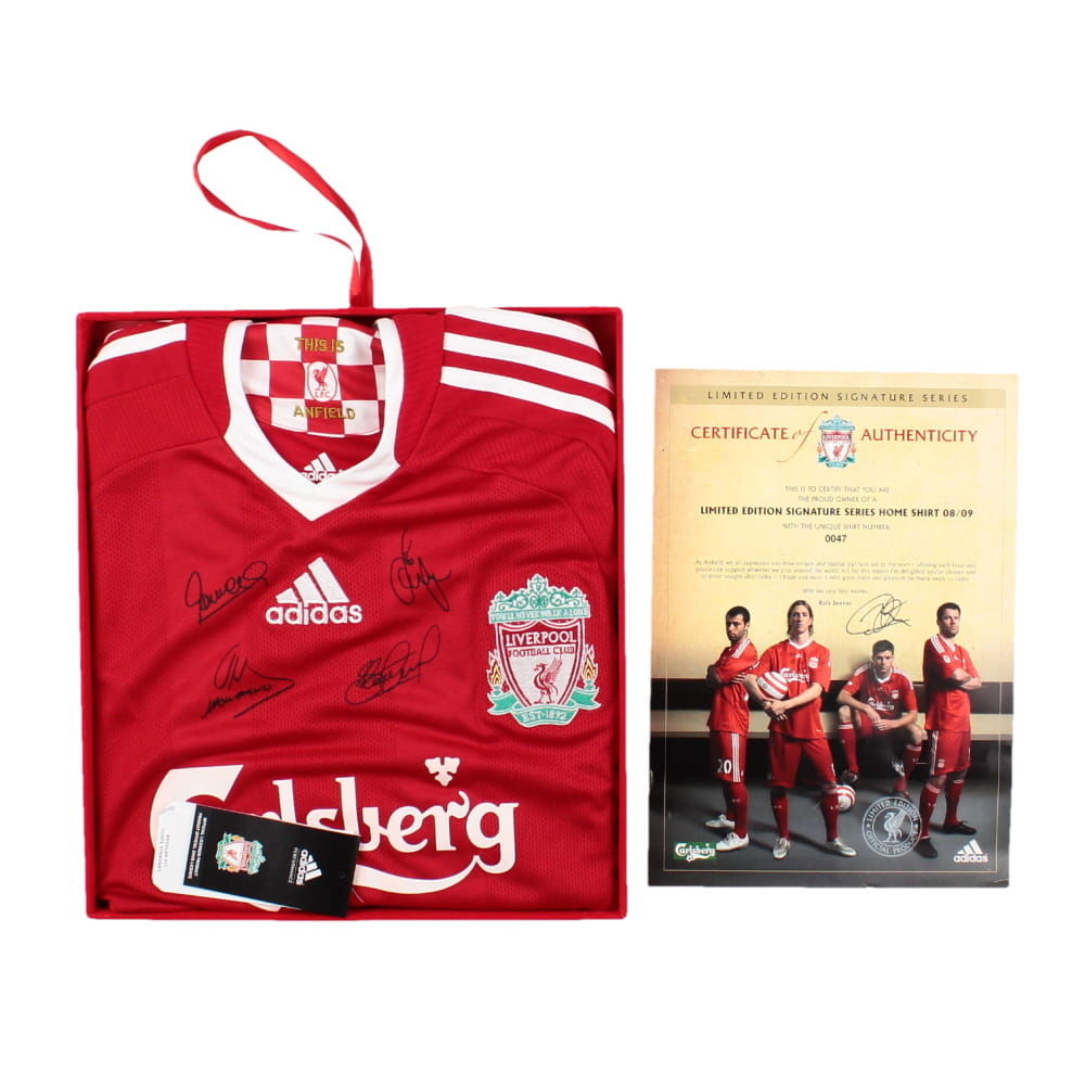 Liverpool 2008 09 Signed Home Shirt with Limited Edition Box S Excellent I5J1GH Uksoccershop