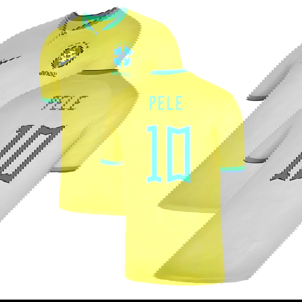 Brazil 2022-23 Home Shirt (XL) Pele #10 (Excellent)