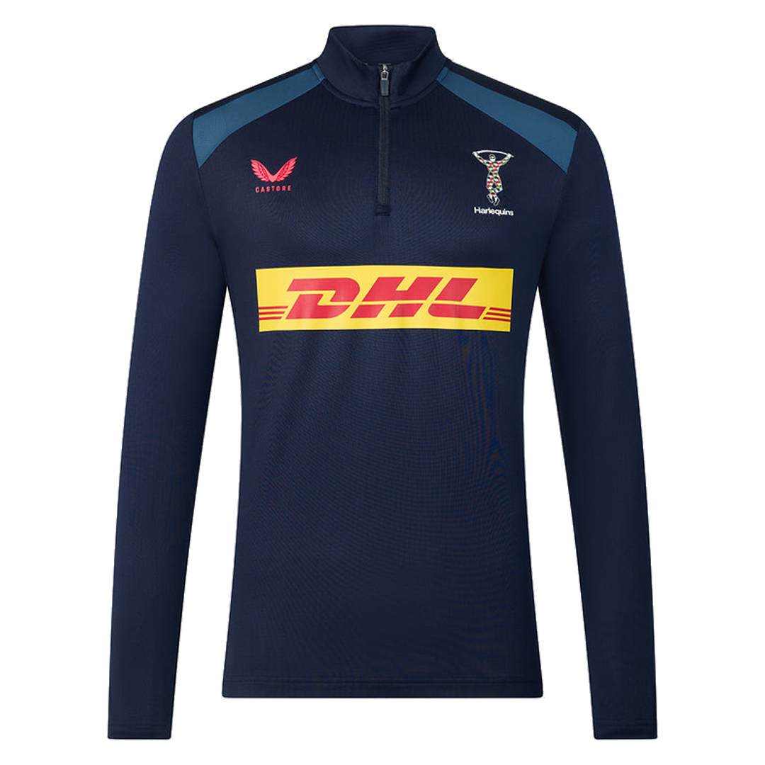 2026-2027 Harlequins Training Quarter Zip Top (Navy)