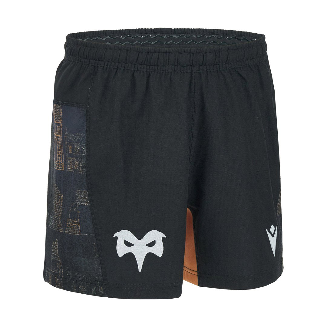 2026-2027 Ospreys Rugby Home Shorts (Black)