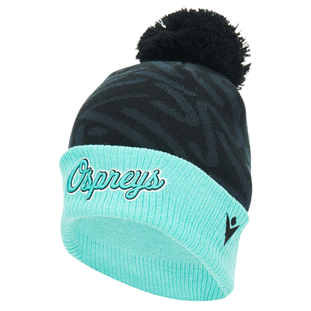 2026-2027 Ospreys Rugby Pom-Pom Beanie (Black)
