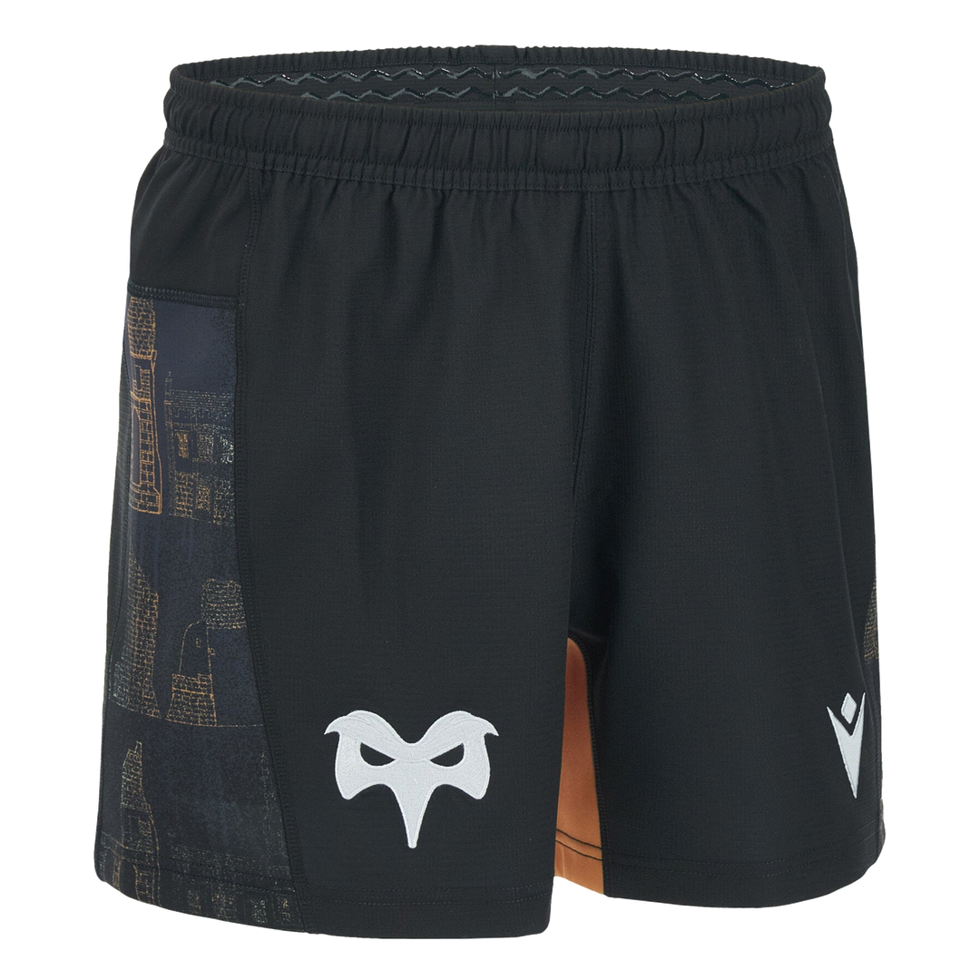 2026-2027 Ospreys Rugby Home Shorts (Black) - Kids