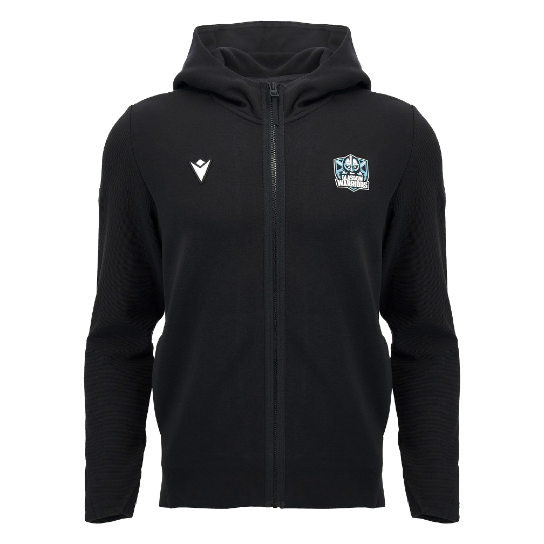 2026-2027 Glasgow Warriors Travel Full Zip Hoodie (Black)