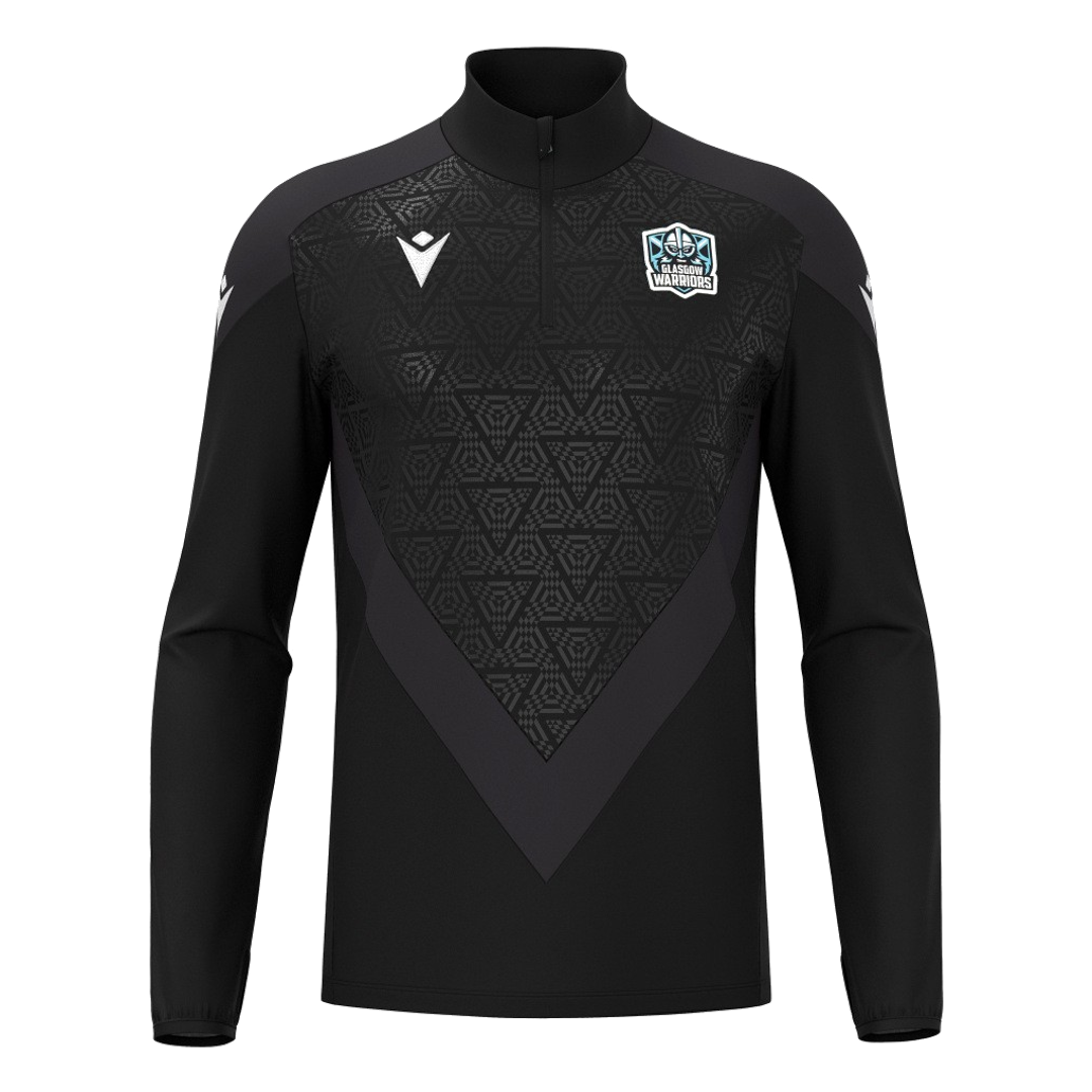 2026-2027 Glasgow Warriors 1/4 Zip Training Top (Black)