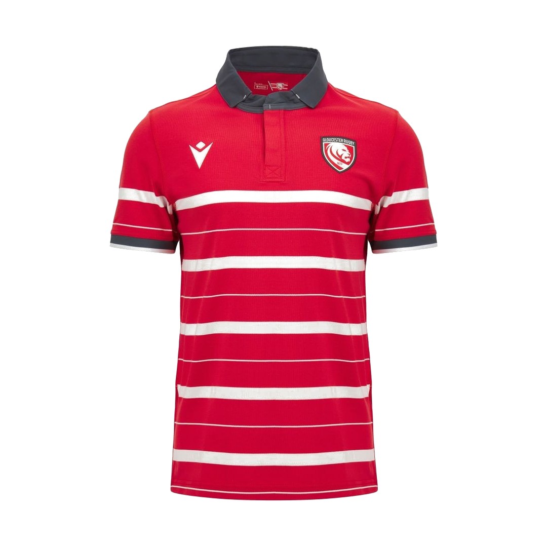 2026-2027 Gloucester Rugby Short Sleeve Cotton Replica Home Shirt