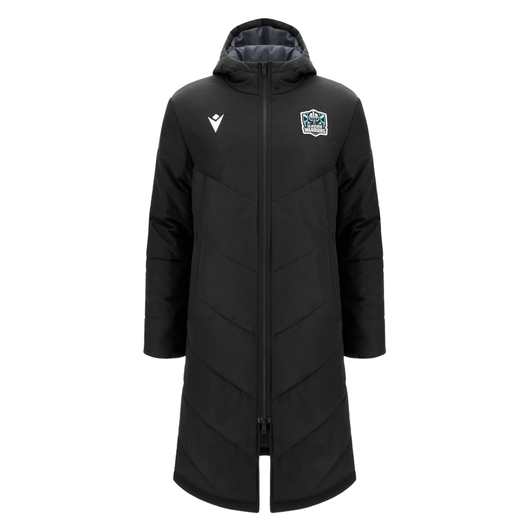 2026-2027 Glasgow Warriors Long Padded Jacket (Black)