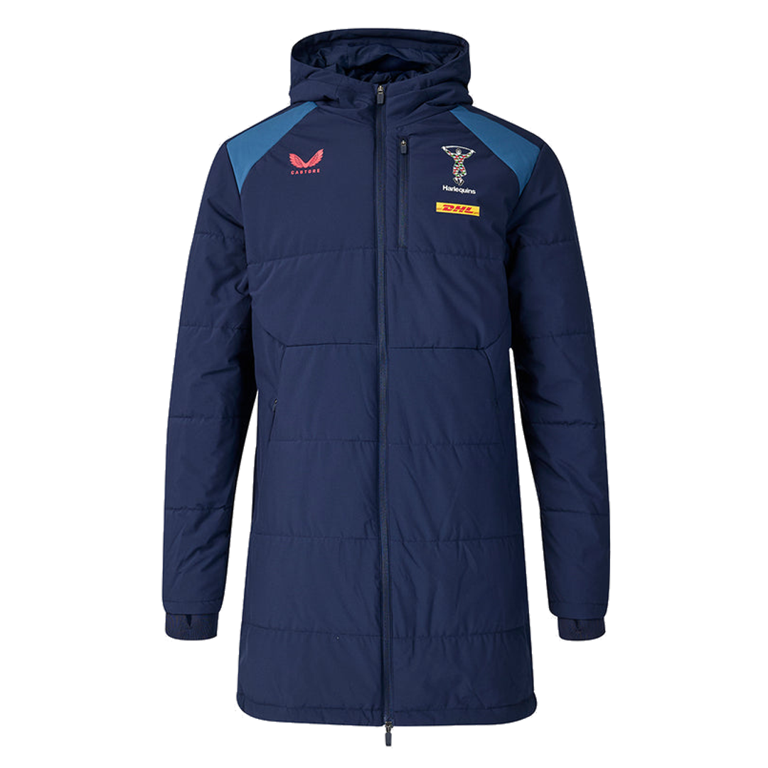 2026-2027 Harlequins Training Padded Jacket (Navy)