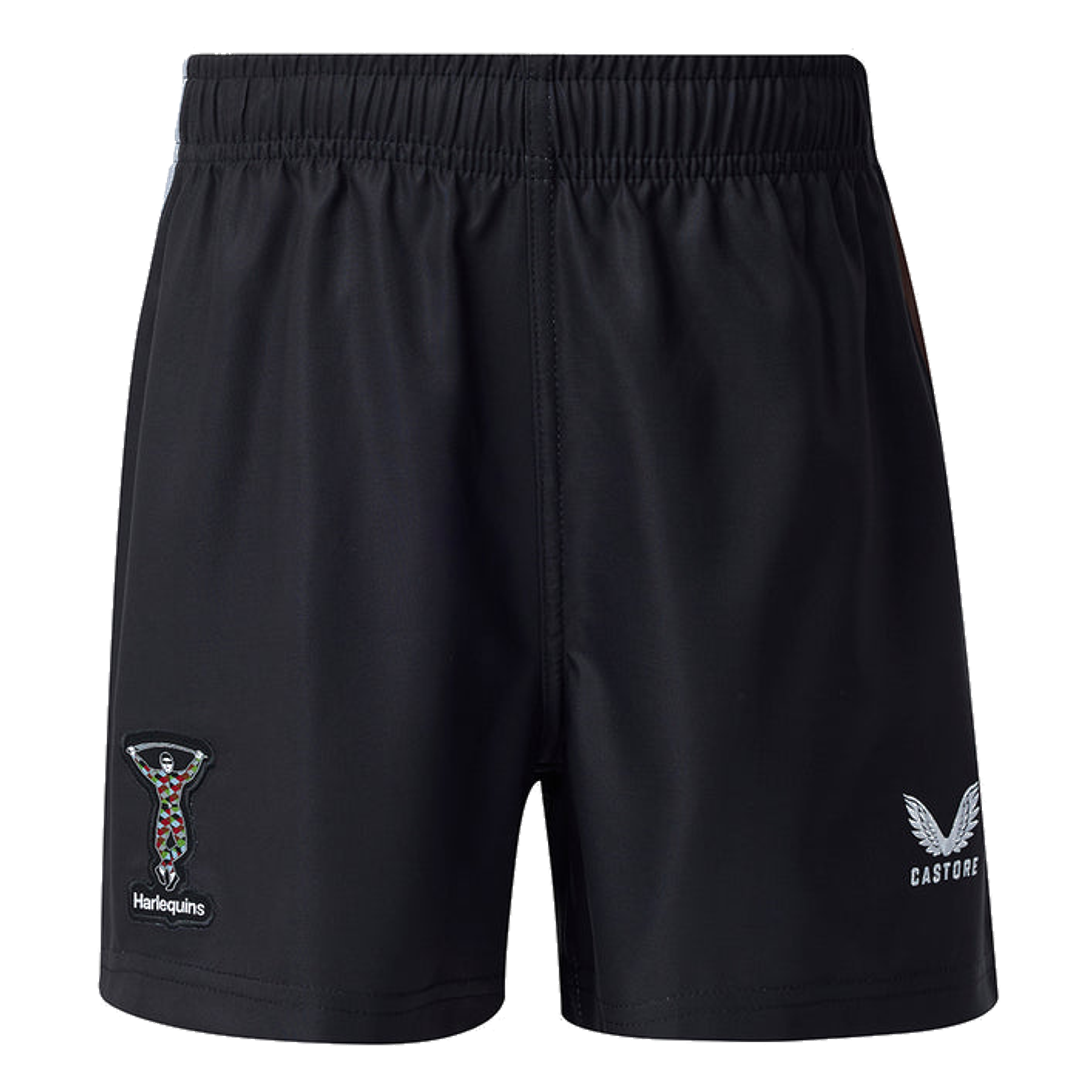 2026-2027 Harlequins Home Shorts (Black) - Kids