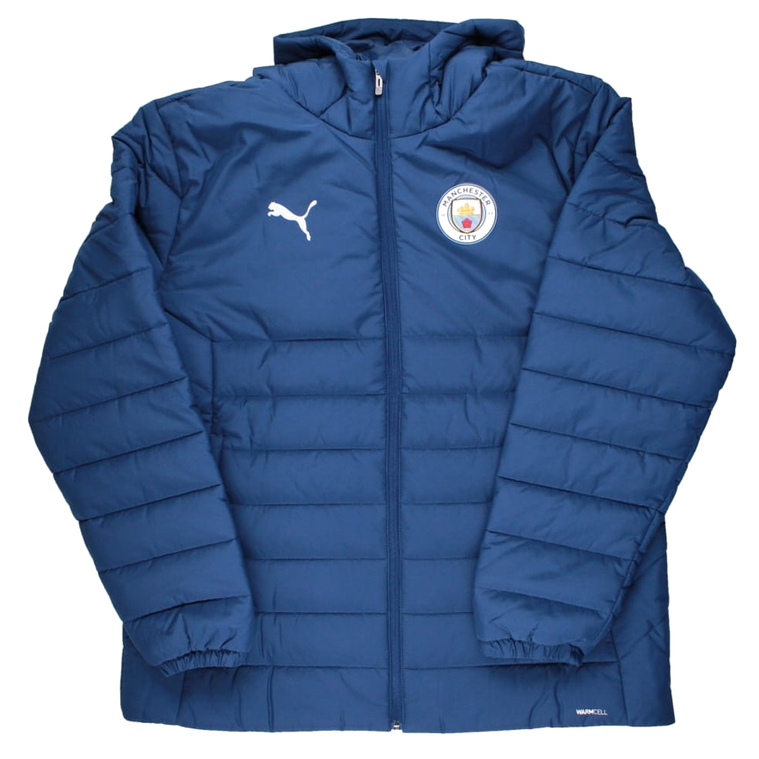 2026-2027 Man City Training Hooded Padded Jacket (Blue Jewel)