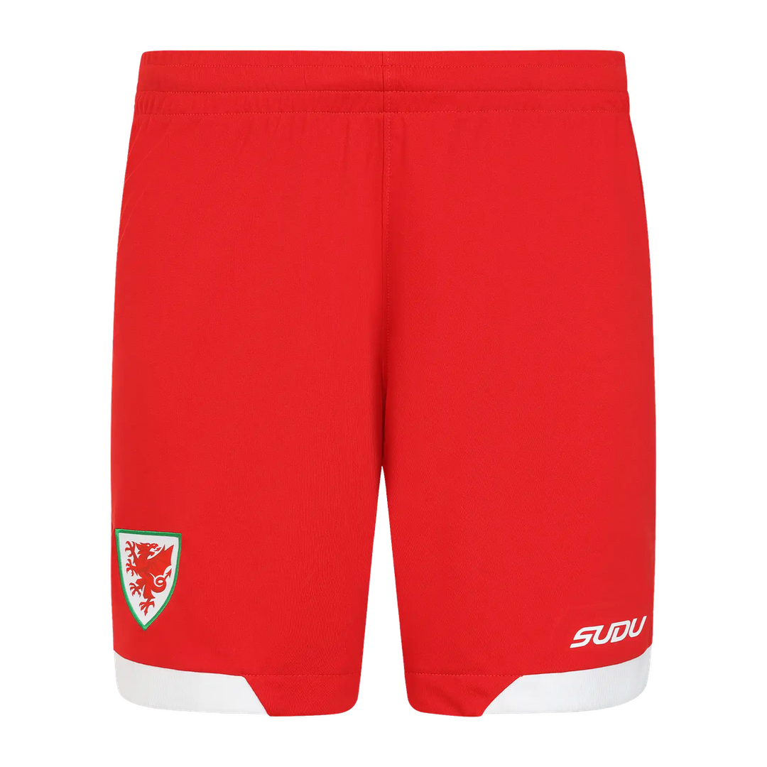 2026-2027 Wales SUDU Home Shorts (Red) - Kids