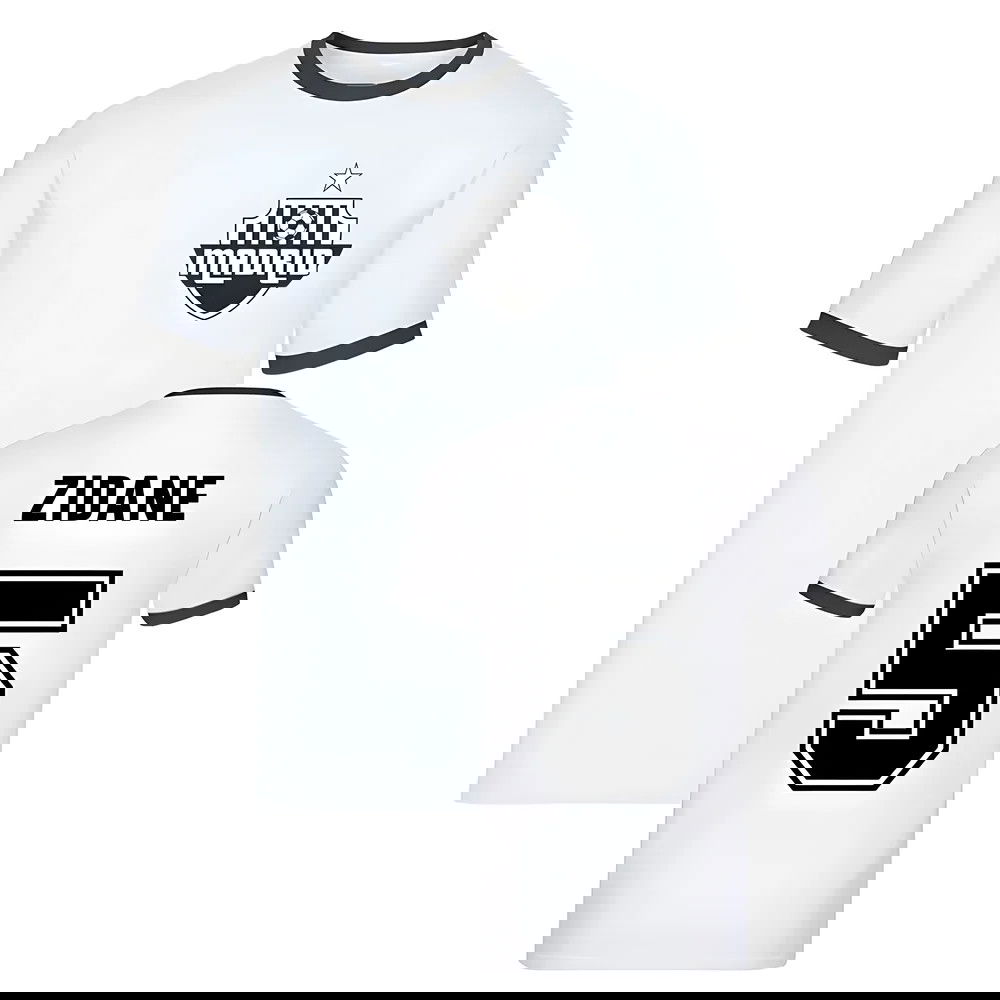Zinedine Zidane Madrid Ringer Tee (White)