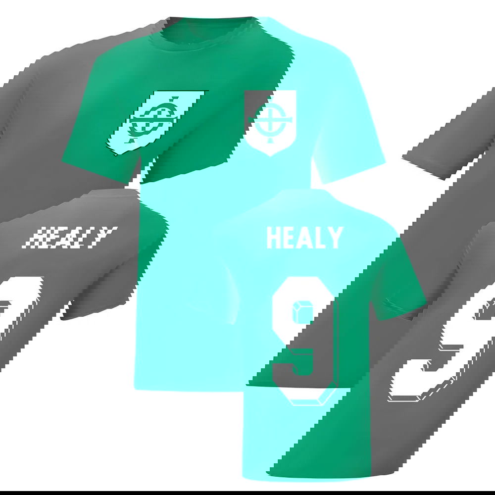 David Healy Northern Ireland National Hero Tee (Green)