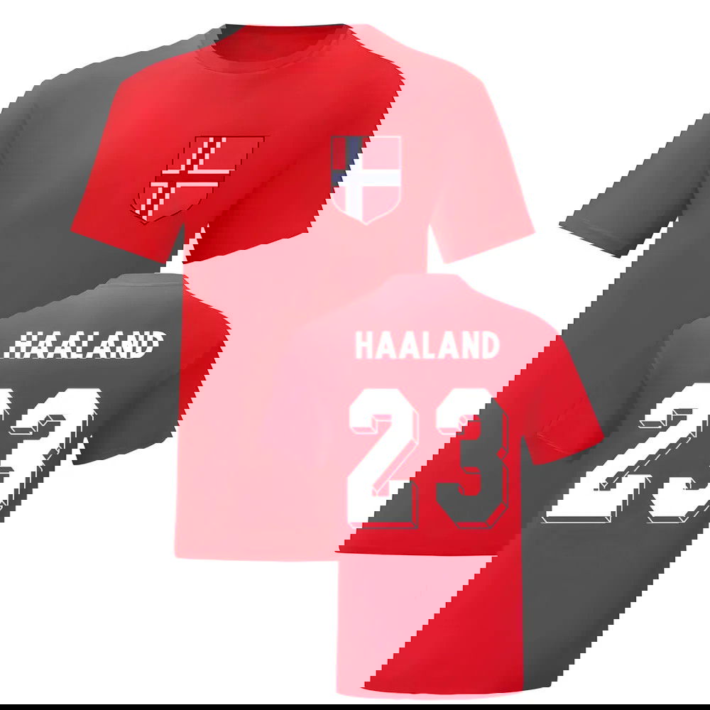 Erling Braut Haaland Norway National Hero Tee (Red)