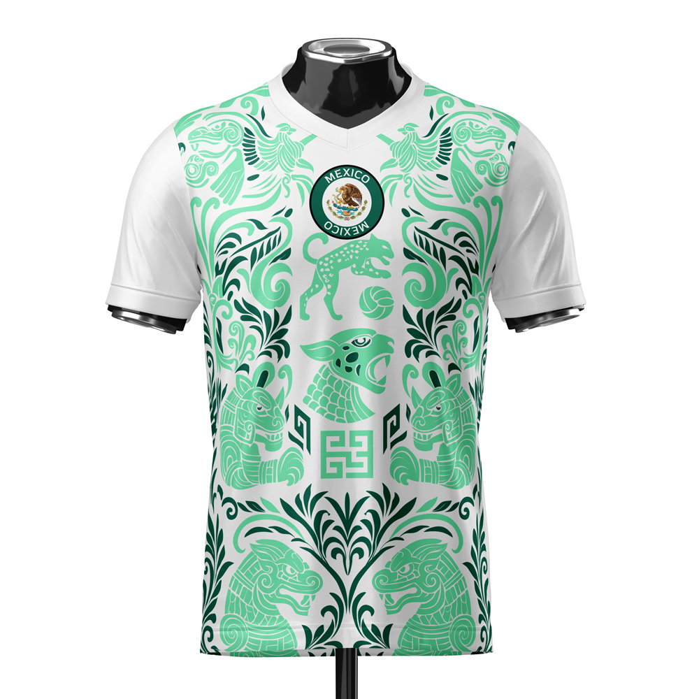 Mexico DNA Green Concept Football Jersey (Wolvate) Adult Short Sleeve