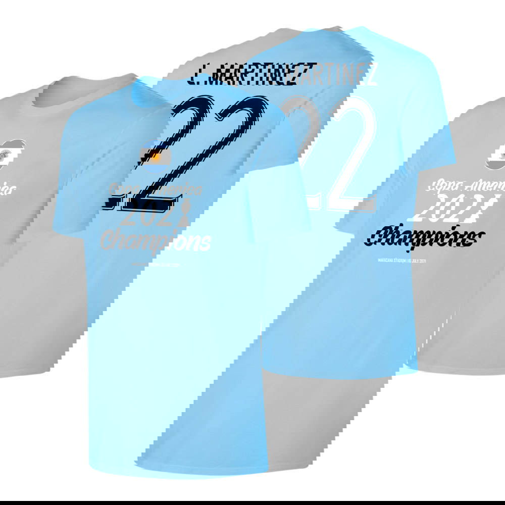 Argentina WINNERS T-Shirt (L. Martinez 22) Light Blue