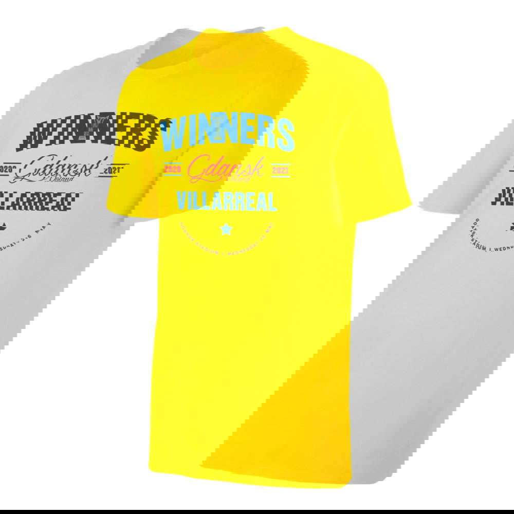 Villarreal WINNERS 2021 T-Shirt - Yellow