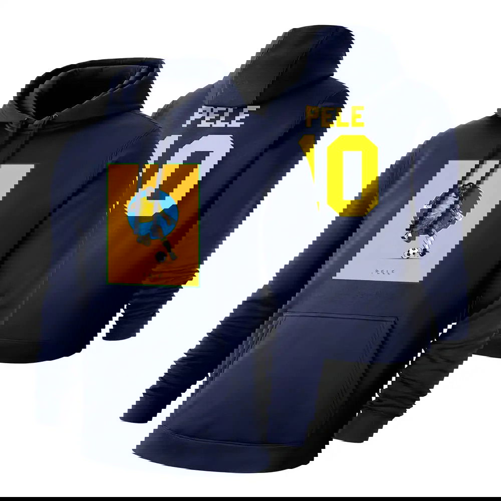 Pele Selecao footer with hood, dark blue