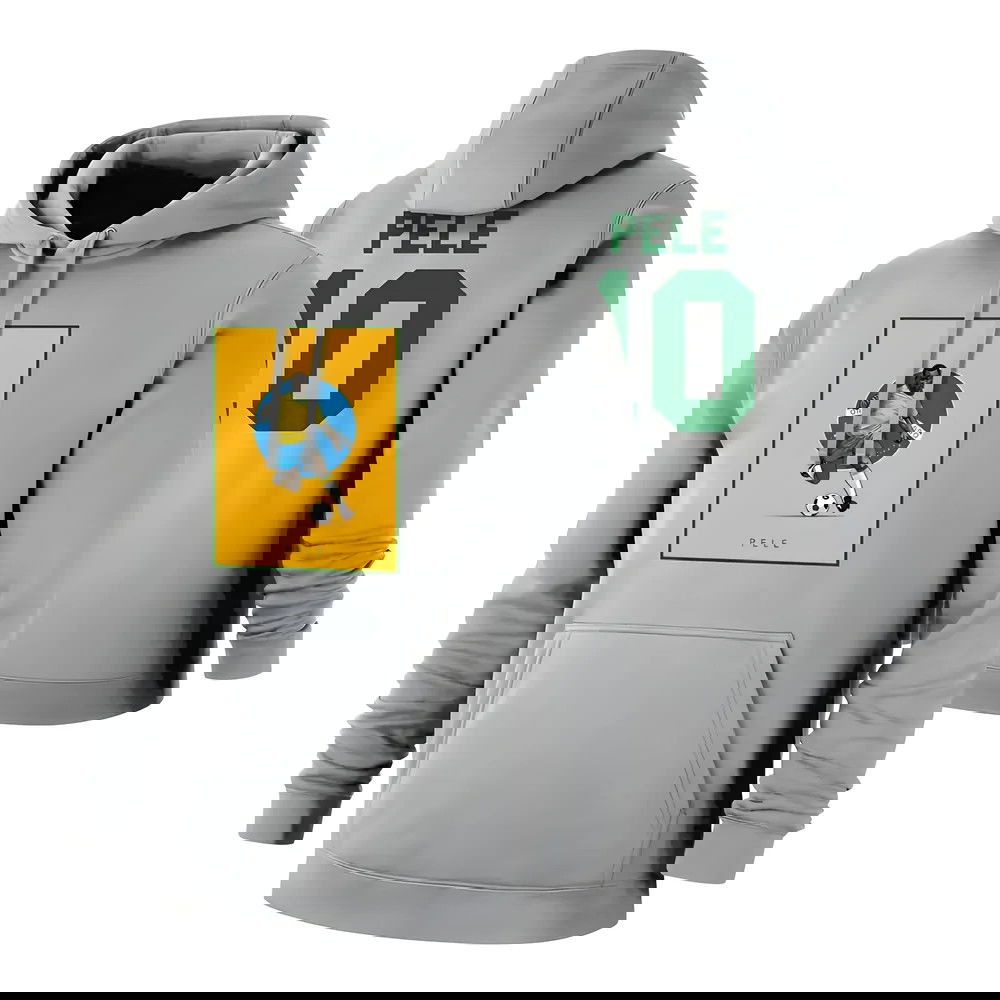 Pele Selecao footer with hood, grey