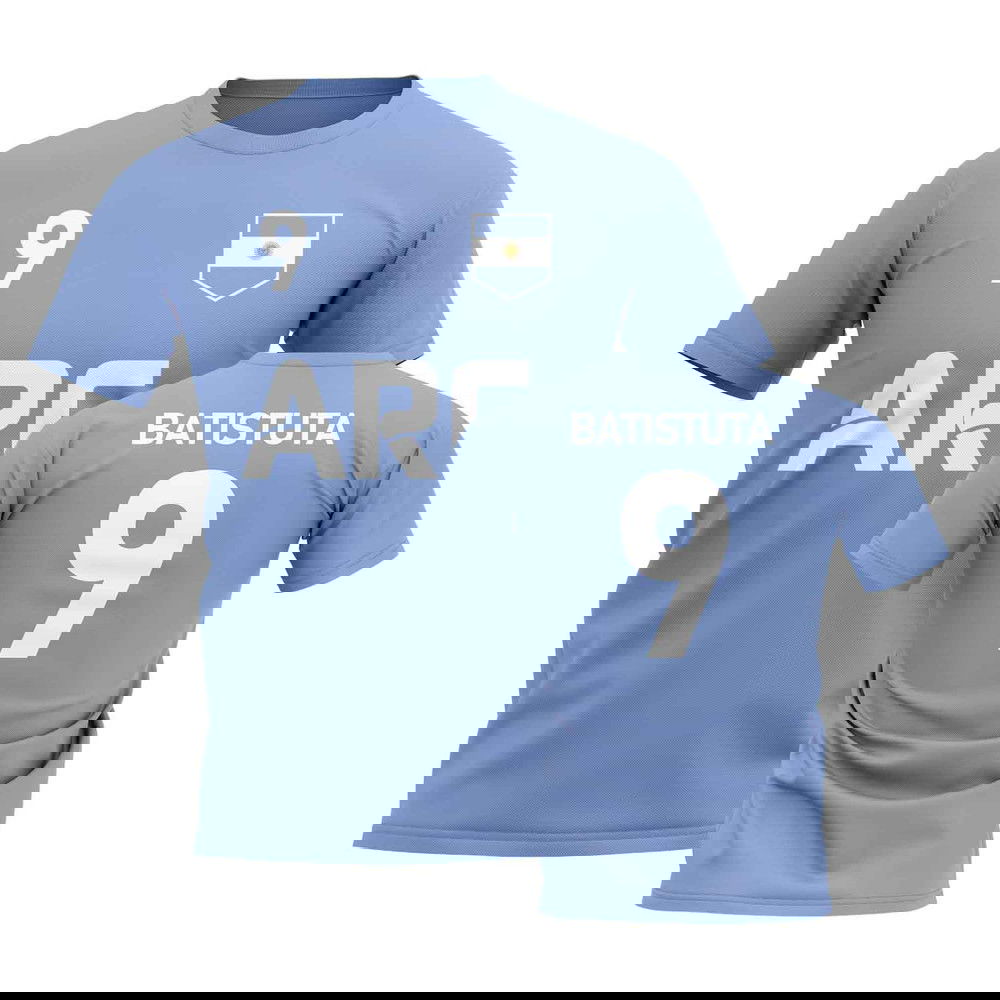 Gabriel Batistuta Country Code Hero T-Shirt (Sky)