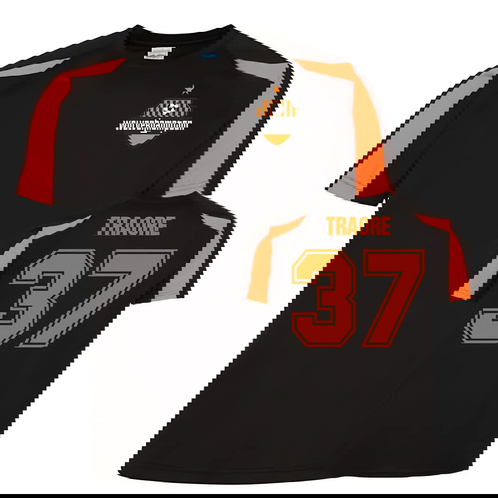 Adama Traore Wolves Sports Training Jersey (Black)