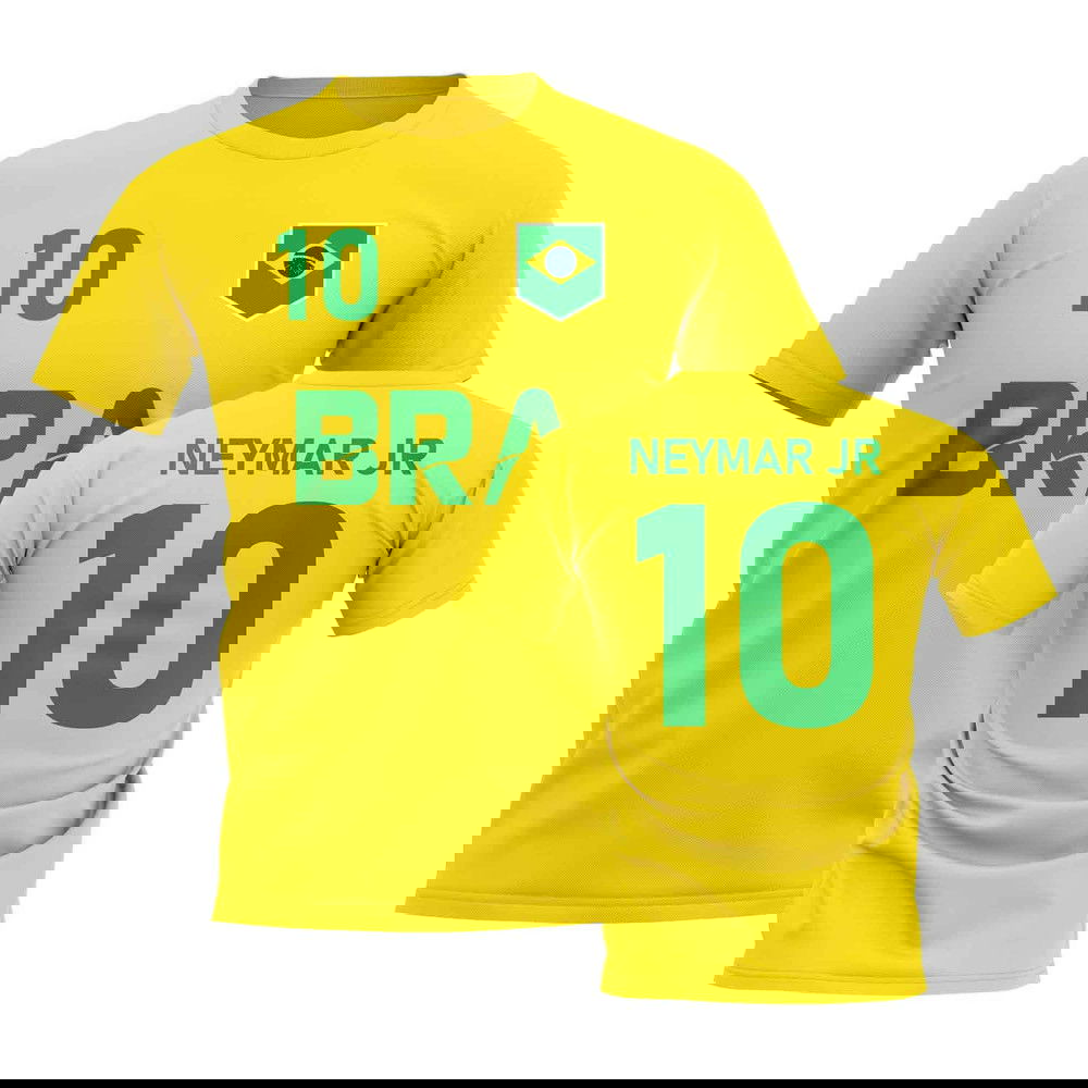 Neymar Jr Country Code Hero T-Shirt (Yellow)