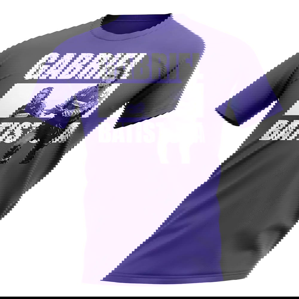 Gabriel Batistuta Player Collage T-Shirt (Purple)