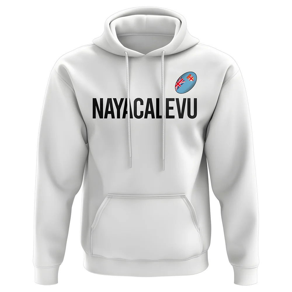 Waisea Nayacalevu Fiji Rugby Hoody (White)