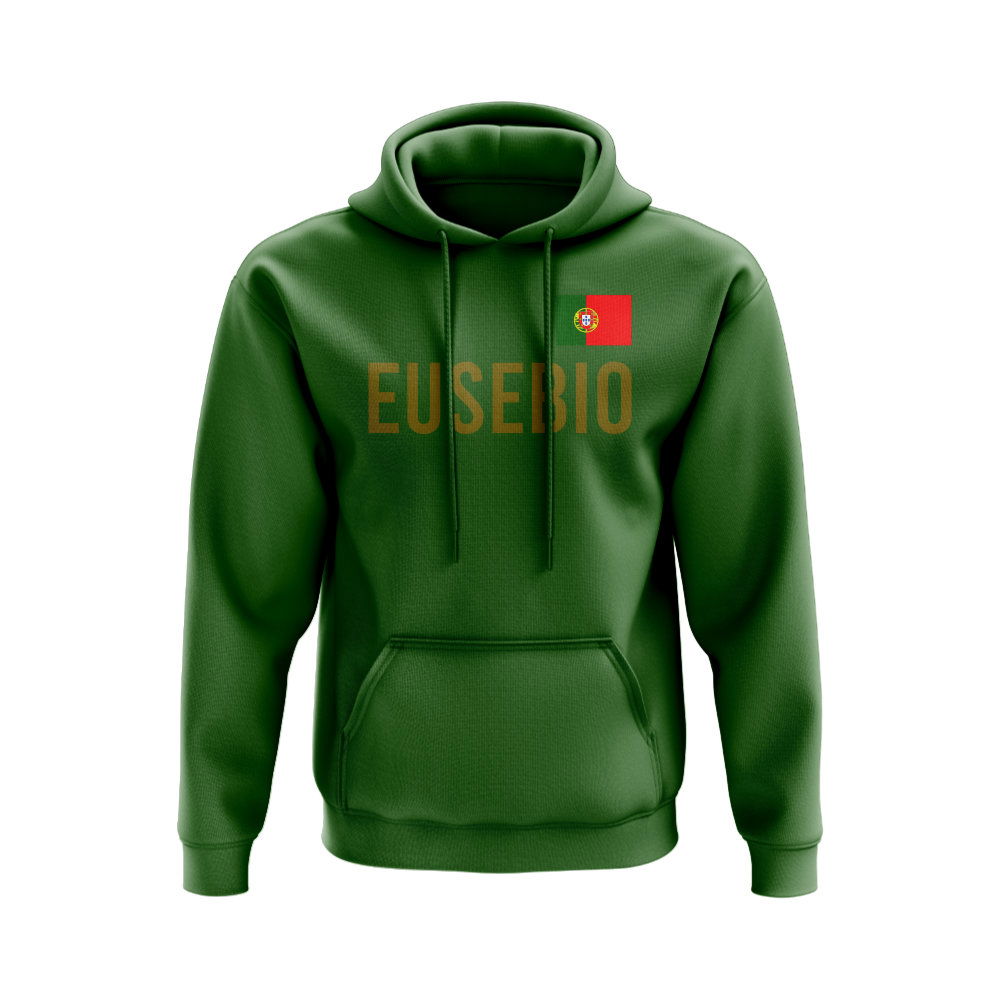 Eusebio Portugal Name Hoody (Green)