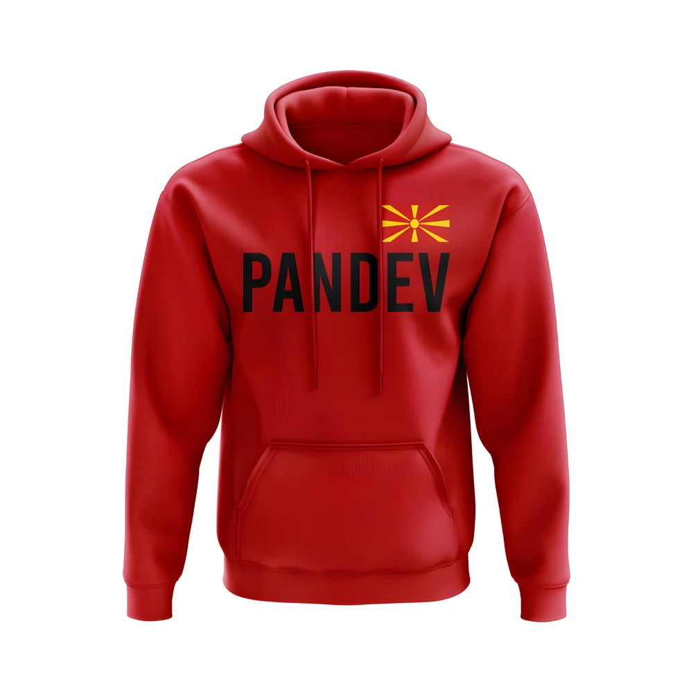Goran Pandev Macedonia Name Hoody (Red)