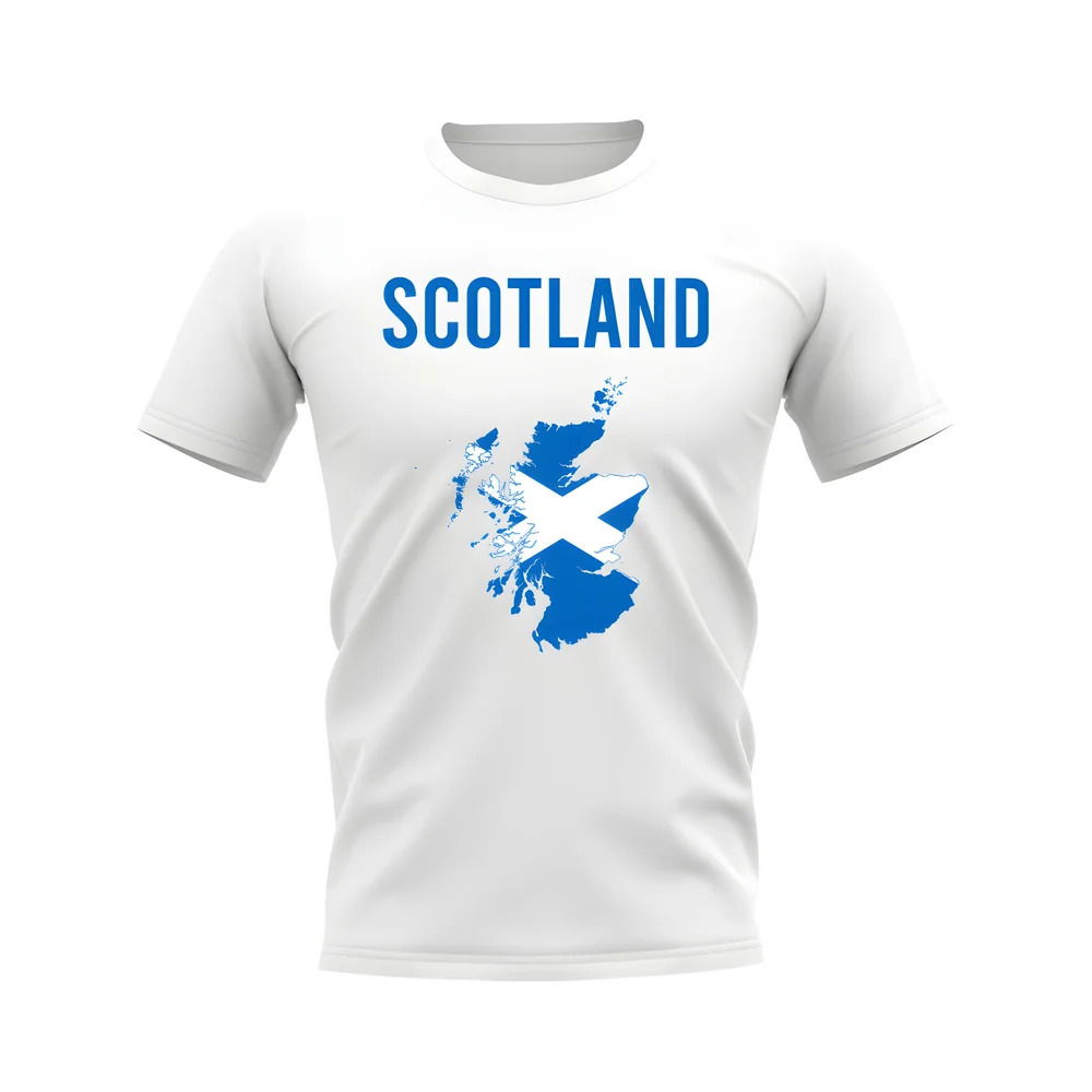Scotland Map T-shirt (White)