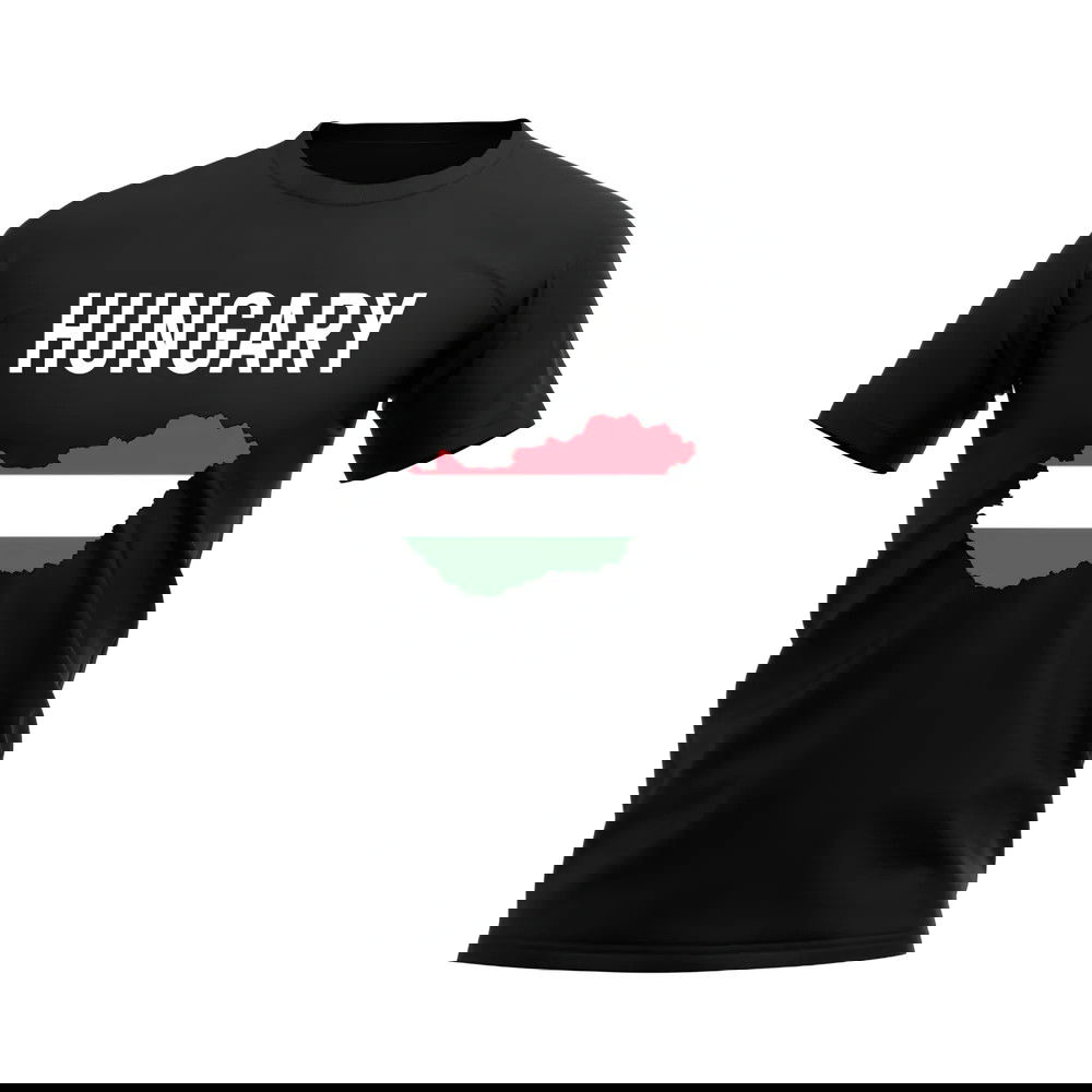 Hungary Map T-shirt (Black)