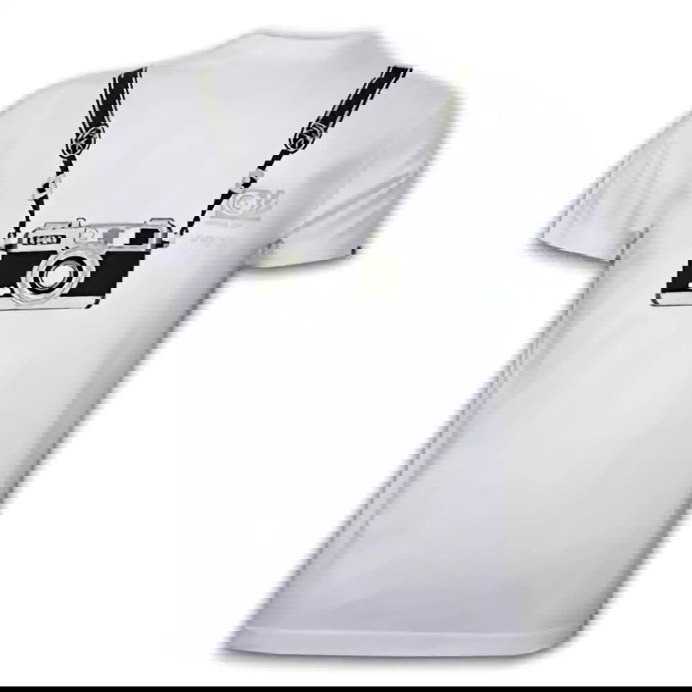 Mens WC Photographer Basic T and White 100% cotton