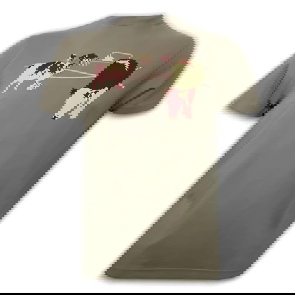 Mens FC Cow United Basic T and Armygreen 100% cotton