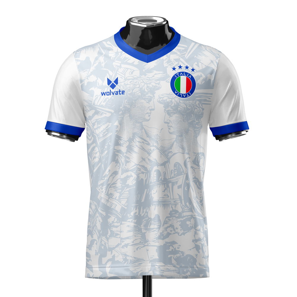 Italy Heritage Football Jersey (Wolvate) Adult Short Sleeve