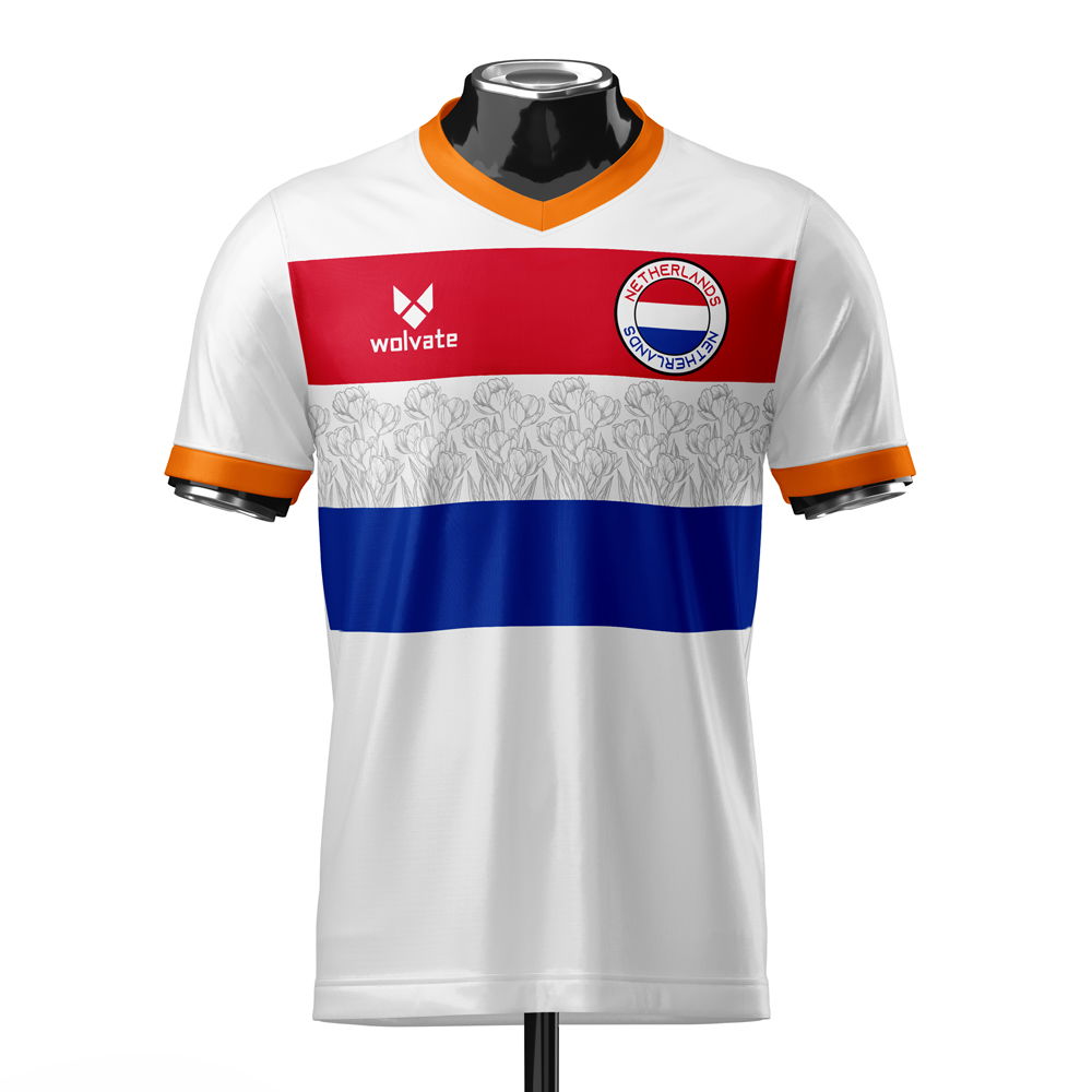 Netherlands Heritage Football Jersey (Wolvate) Adult Short Sleeve