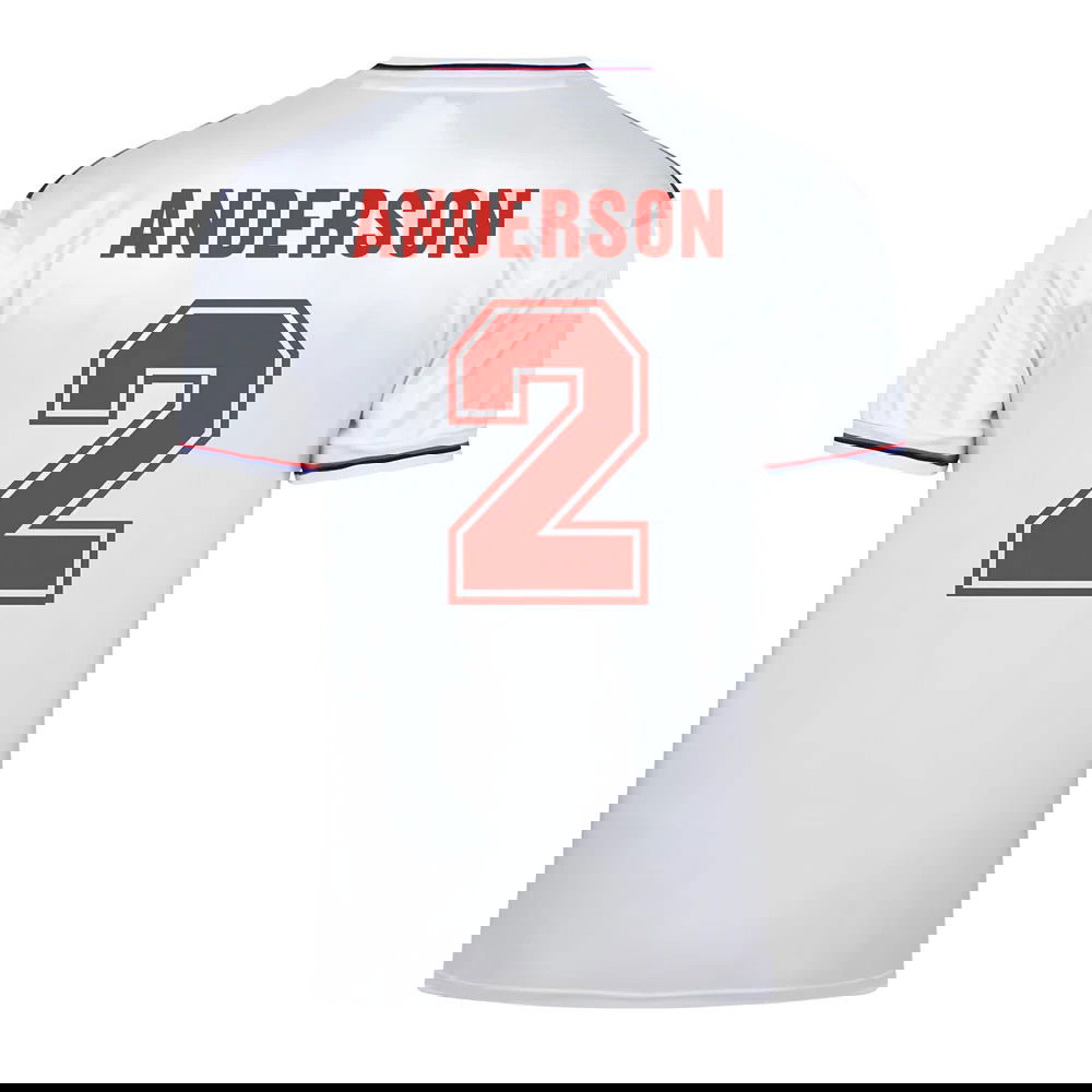 Score Draw England World Cup 1982 Home Shirt (Anderson 2)
